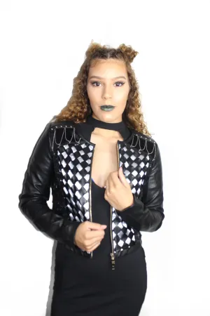 Rock Chic - Faux Leather Jacket