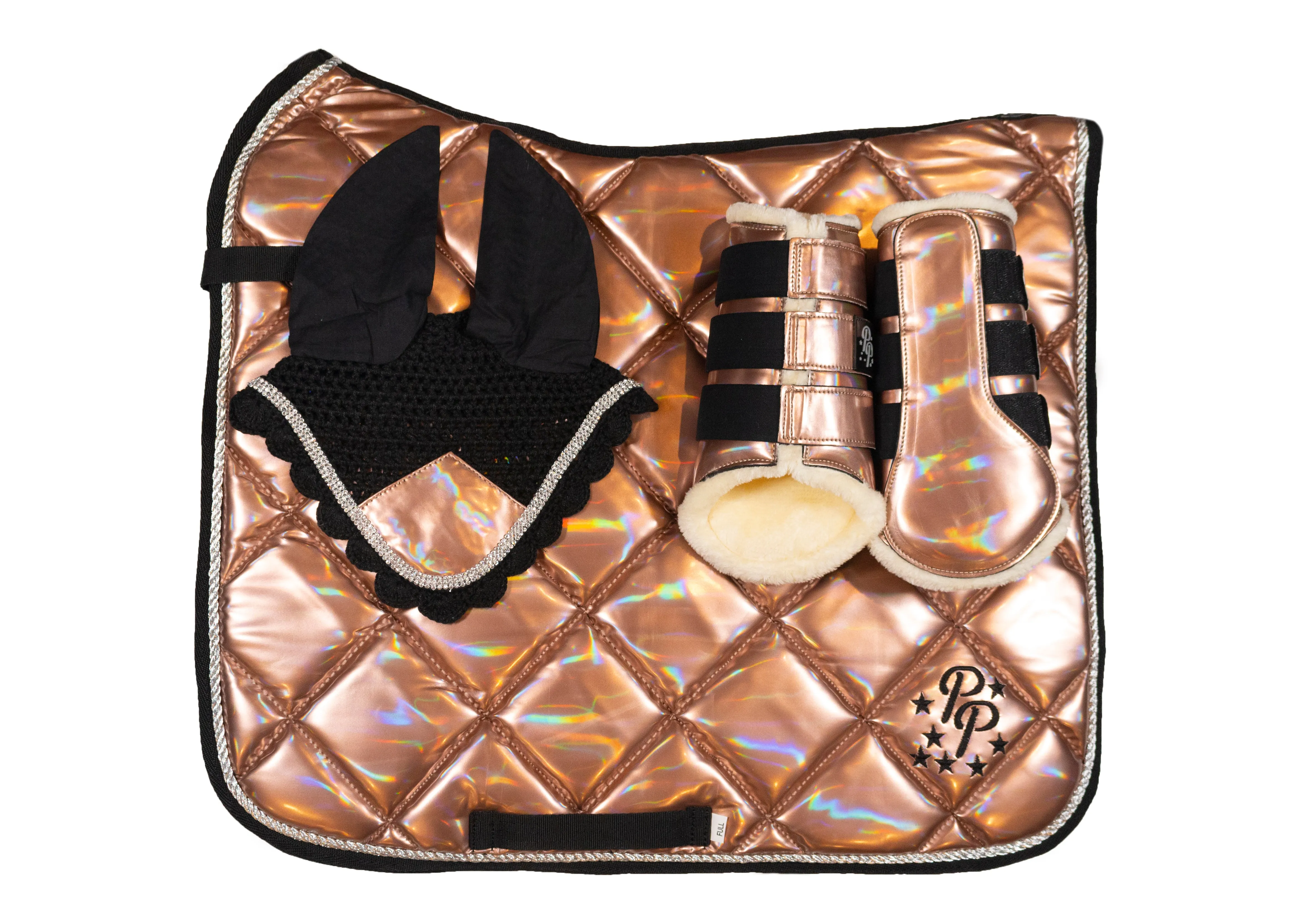 Rose Gold Holo Dressage Set