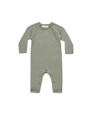 SALE - QUINCY MAE COZY HEATHER KNIT JUMPSUIT || BASIL