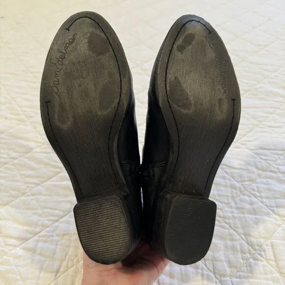 Sam Edelman‎ Women's Ankle Booties Black Leather JAMES Size 6.5
