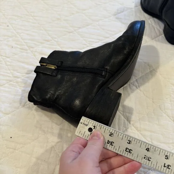 Sam Edelman‎ Women's Ankle Booties Black Leather JAMES Size 6.5
