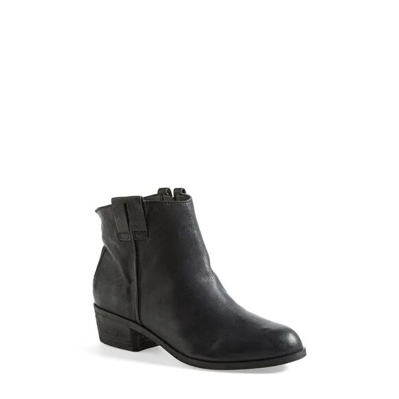 Sam Edelman‎ Women's Ankle Booties Black Leather JAMES Size 6.5