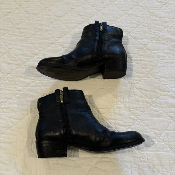 Sam Edelman‎ Women's Ankle Booties Black Leather JAMES Size 6.5