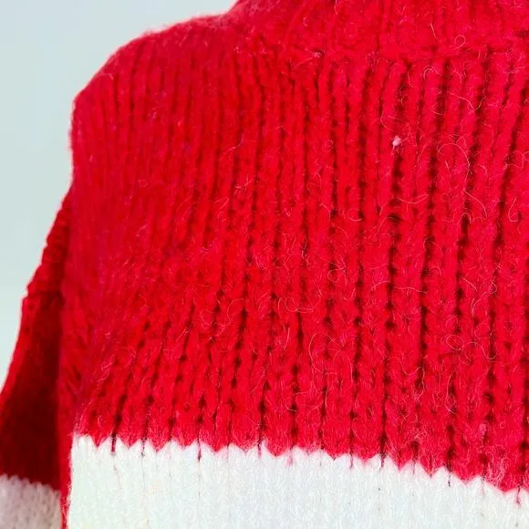 Sanctuary Over the Rainbow Crewneck Pullover Sweater Alpaca Wool size XS NWT