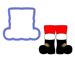 Santa Legs Cookie Cutter