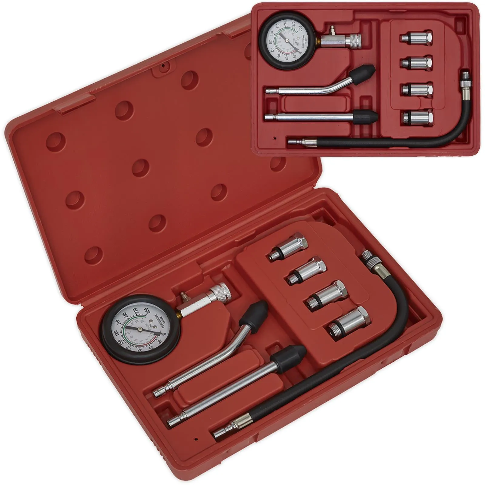 Sealey Petrol Engine Compression Test Kit 8 Piece