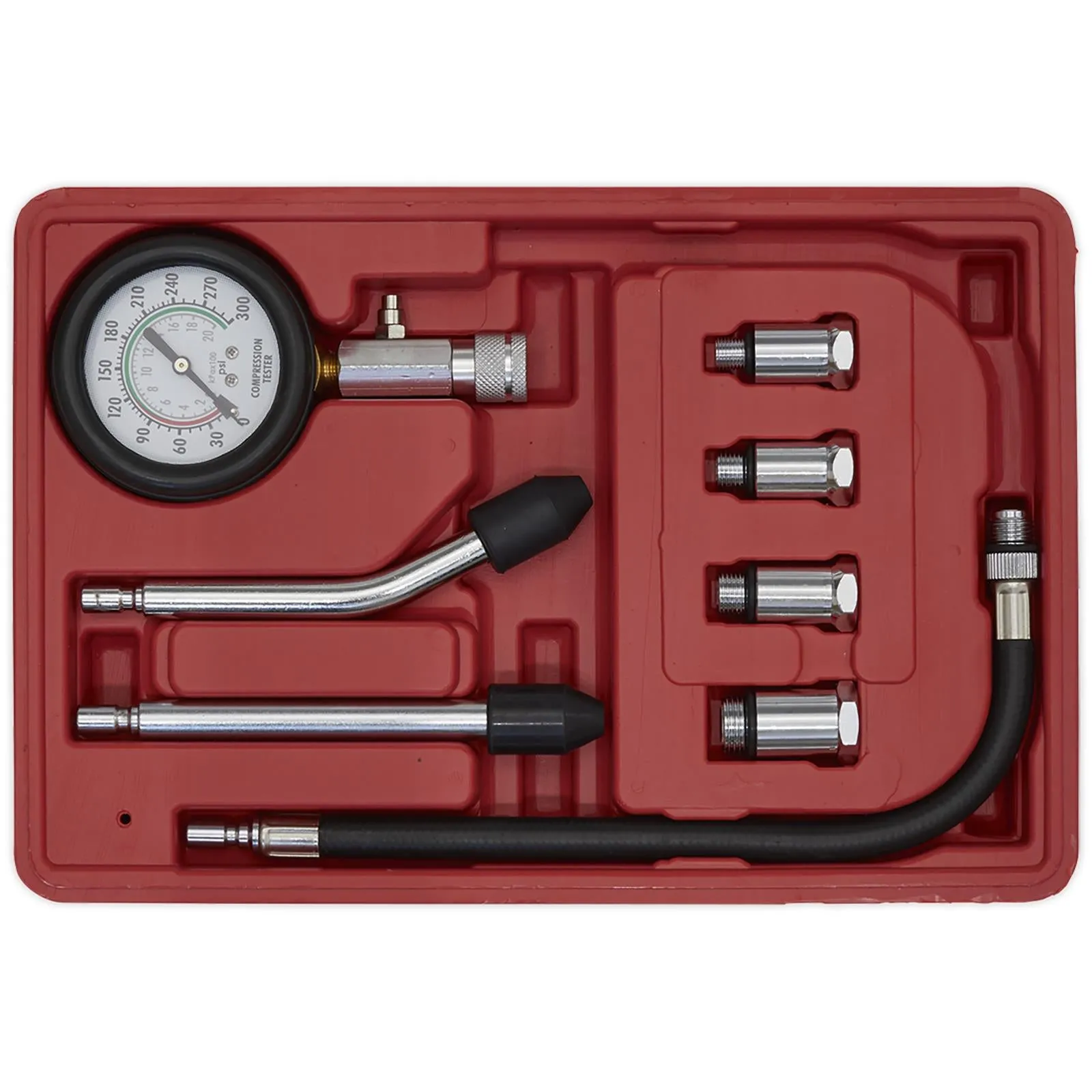 Sealey Petrol Engine Compression Test Kit 8 Piece