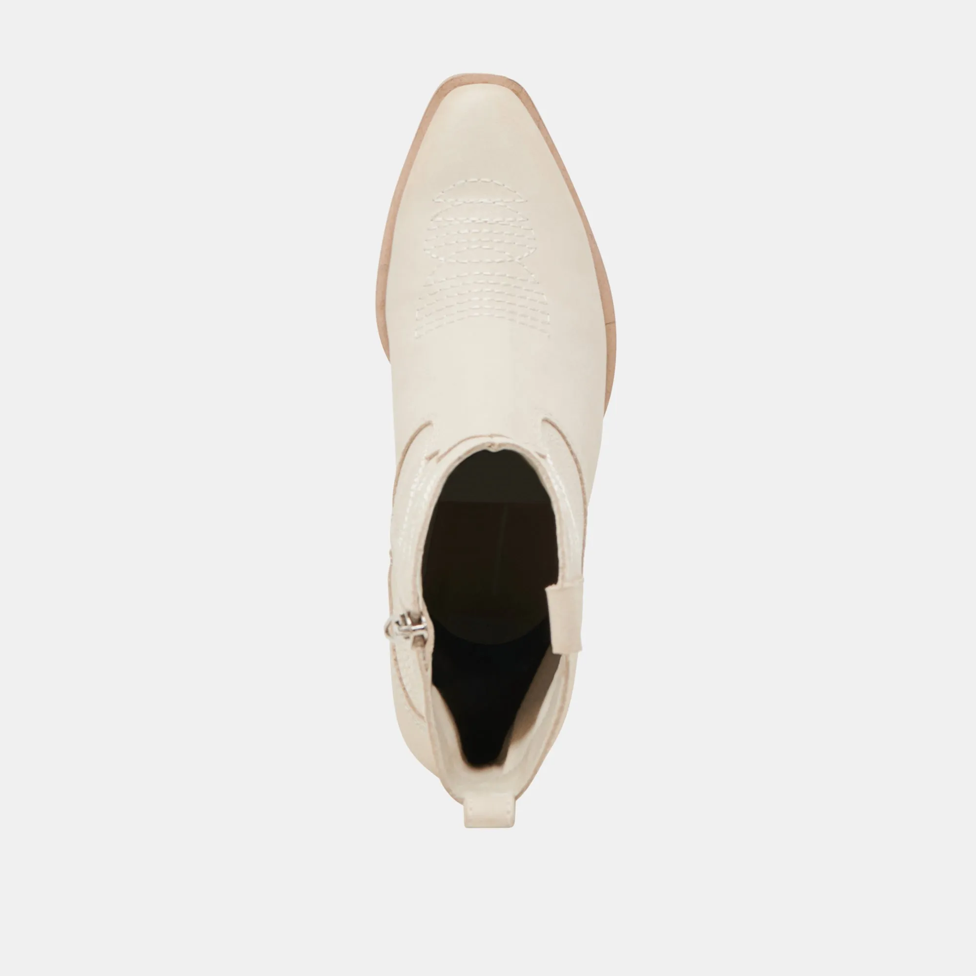 SHANIA BOOTIES IVORY NUBUCK
