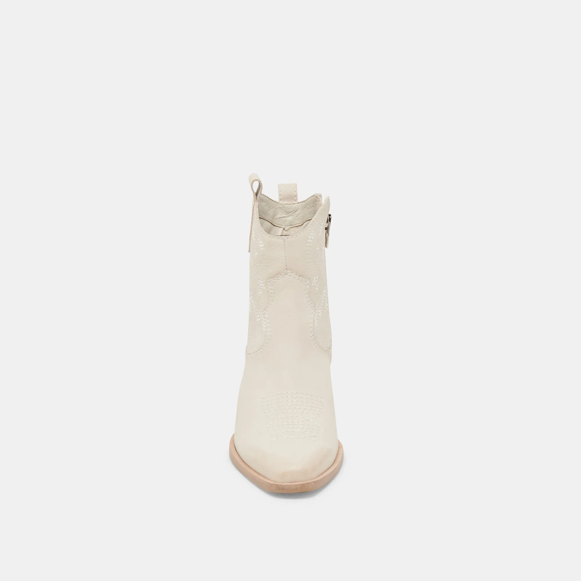 SHANIA BOOTIES IVORY NUBUCK