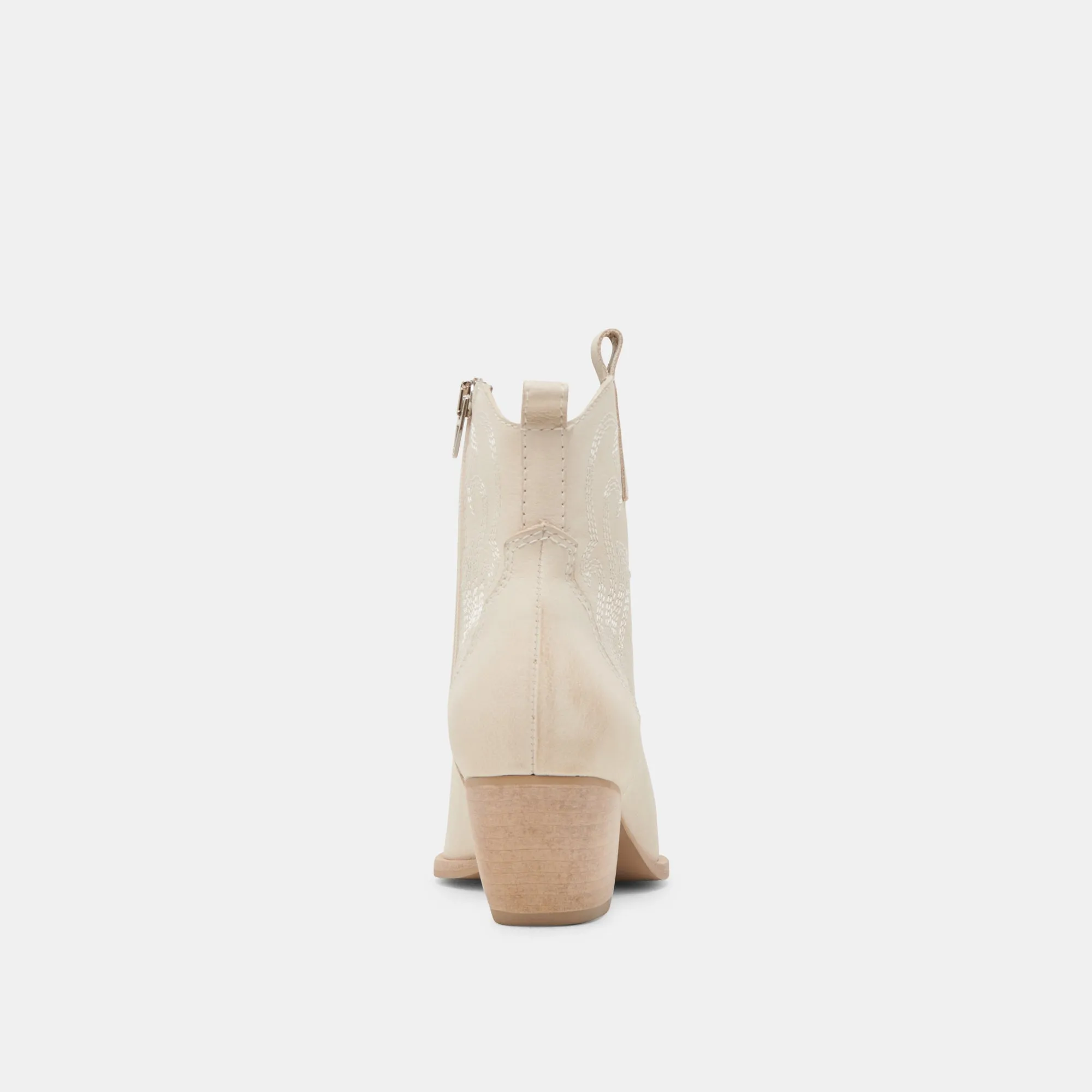 SHANIA BOOTIES IVORY NUBUCK