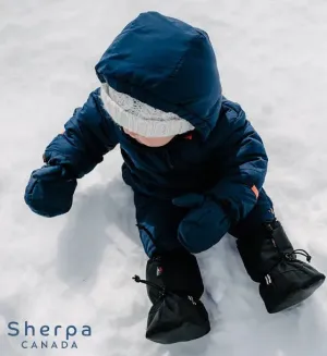 Sherpa nylon booties - 6-12m brand new