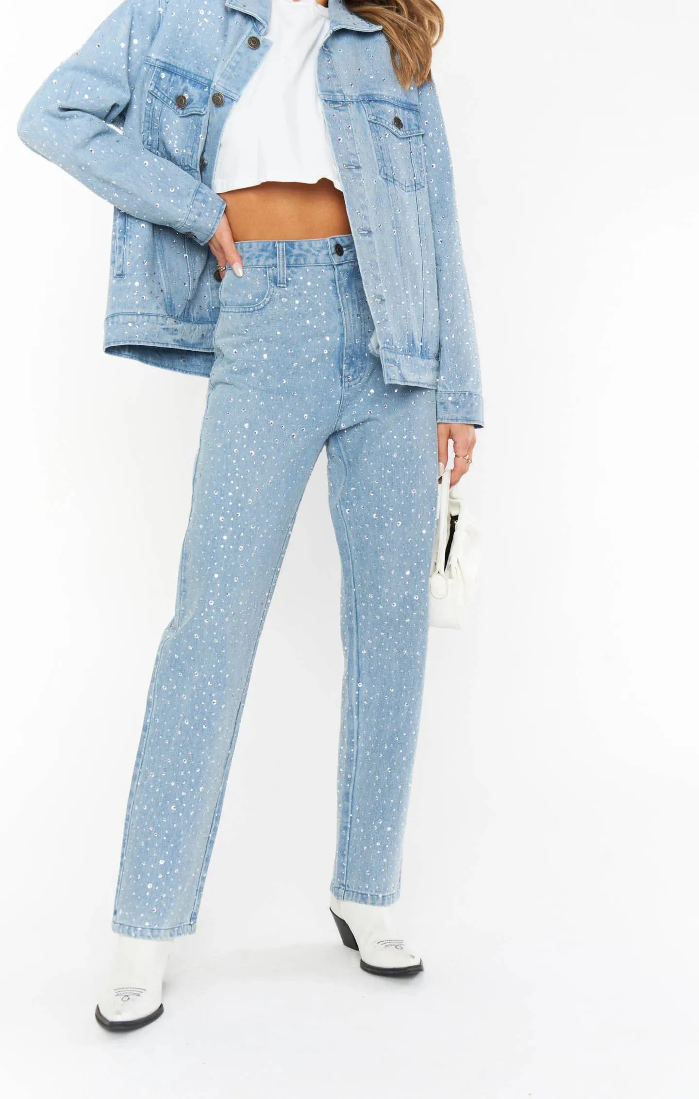 Show Me Your Mumu Icon Embellished Jeans