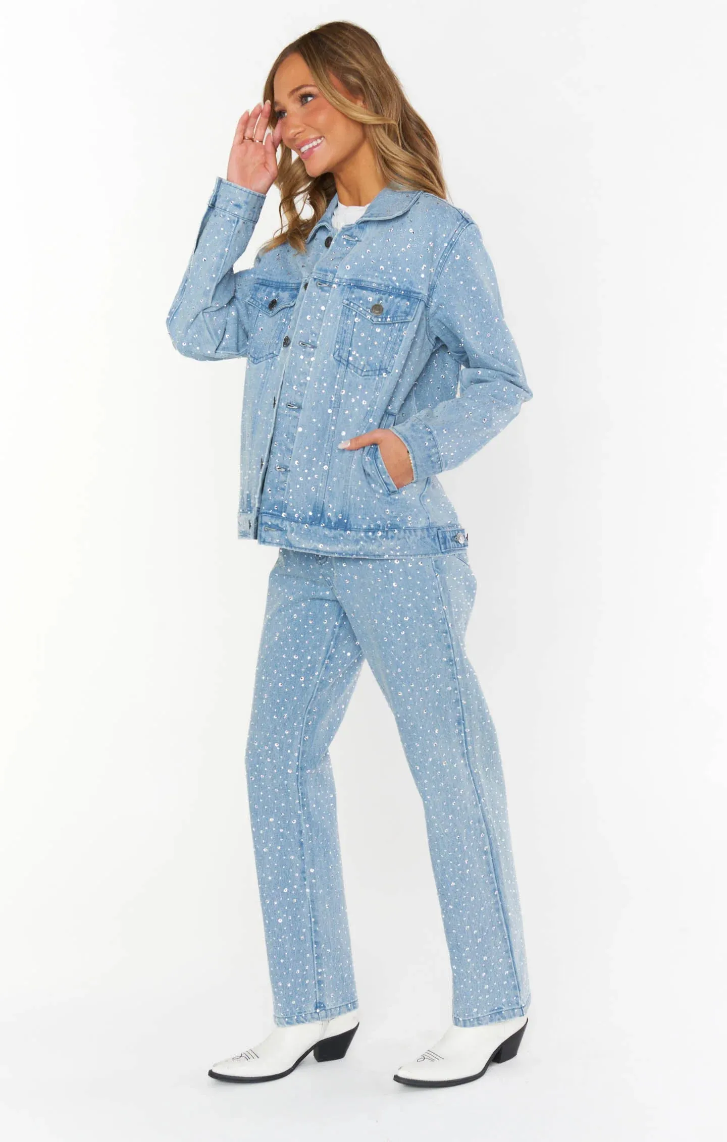 Show Me Your Mumu Icon Embellished Jeans
