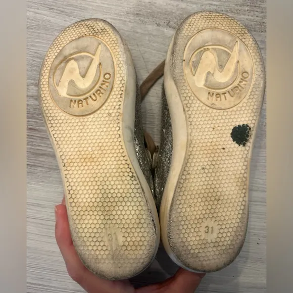Silver Glitter Star Sneakers