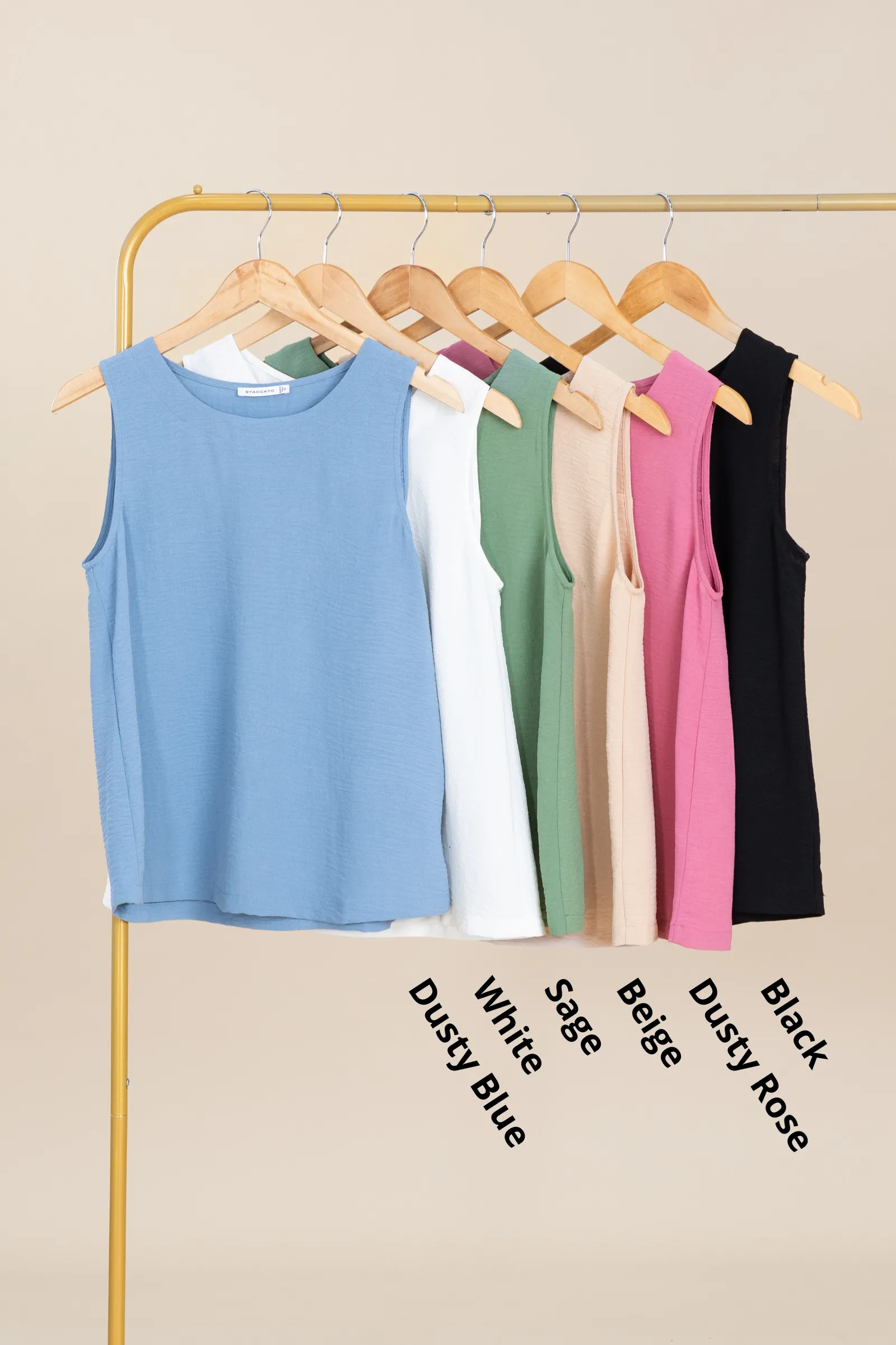 Sleeveless Woven Top
