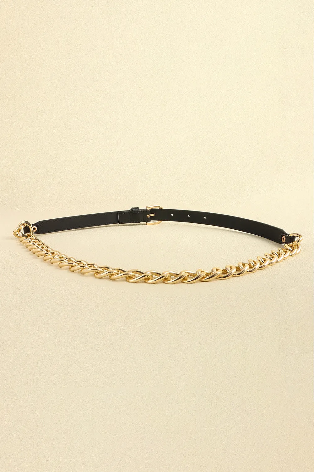 So Chic PU Leather Chain Belt