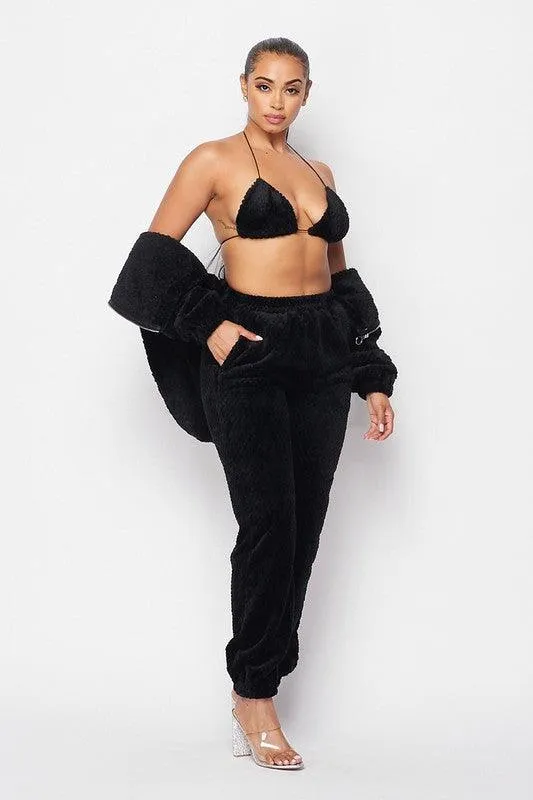 SOFT COZY 3PC JOGGER SET