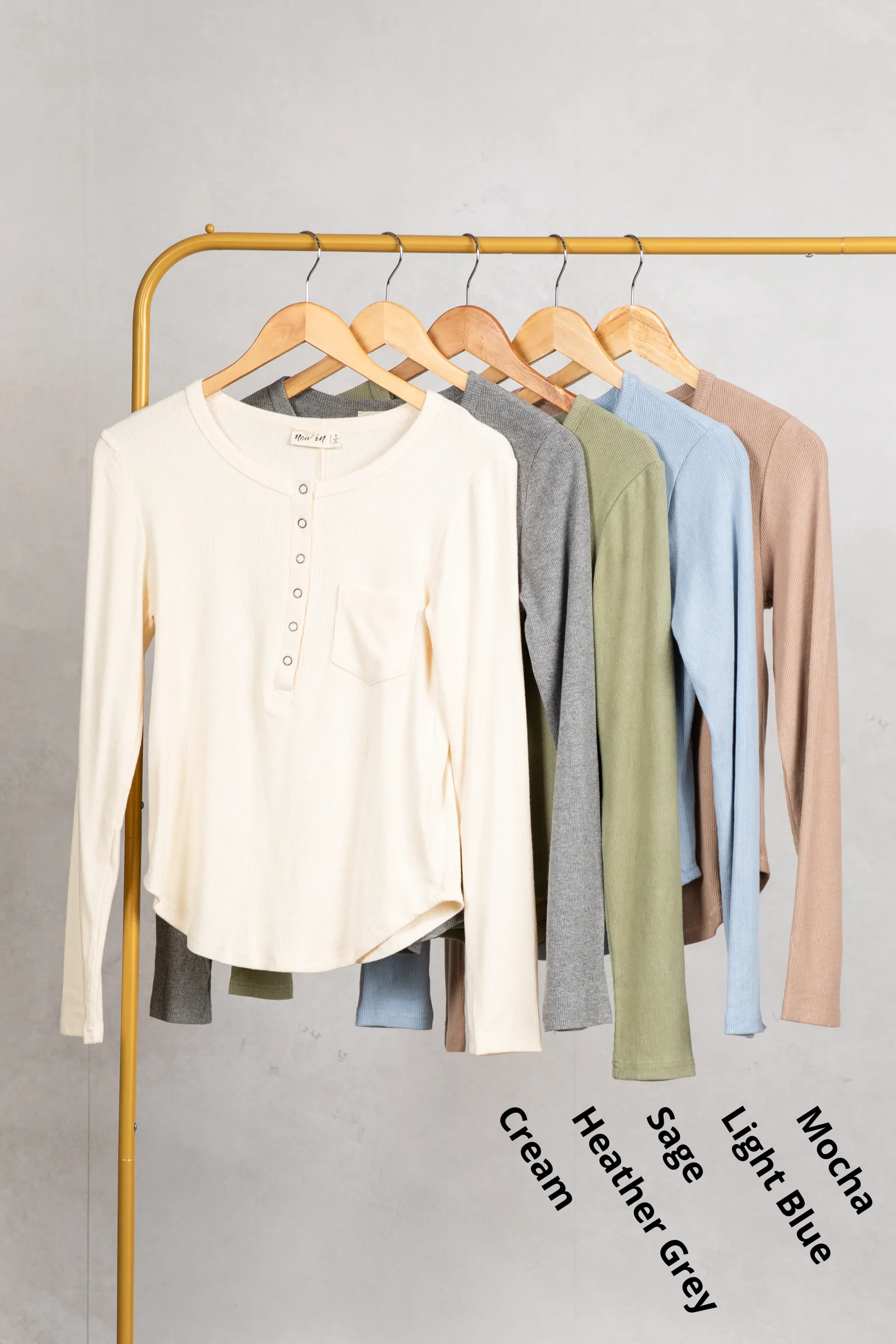 Soft Cozy Brushed Ribbed Knit Long Sleeve Top