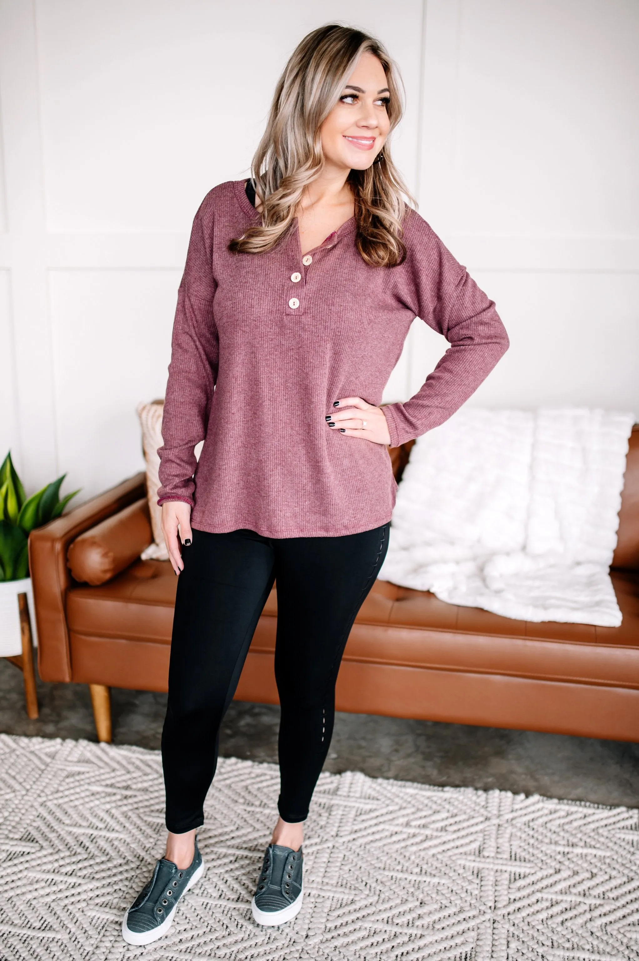 Stitch Me Up Black Leggings