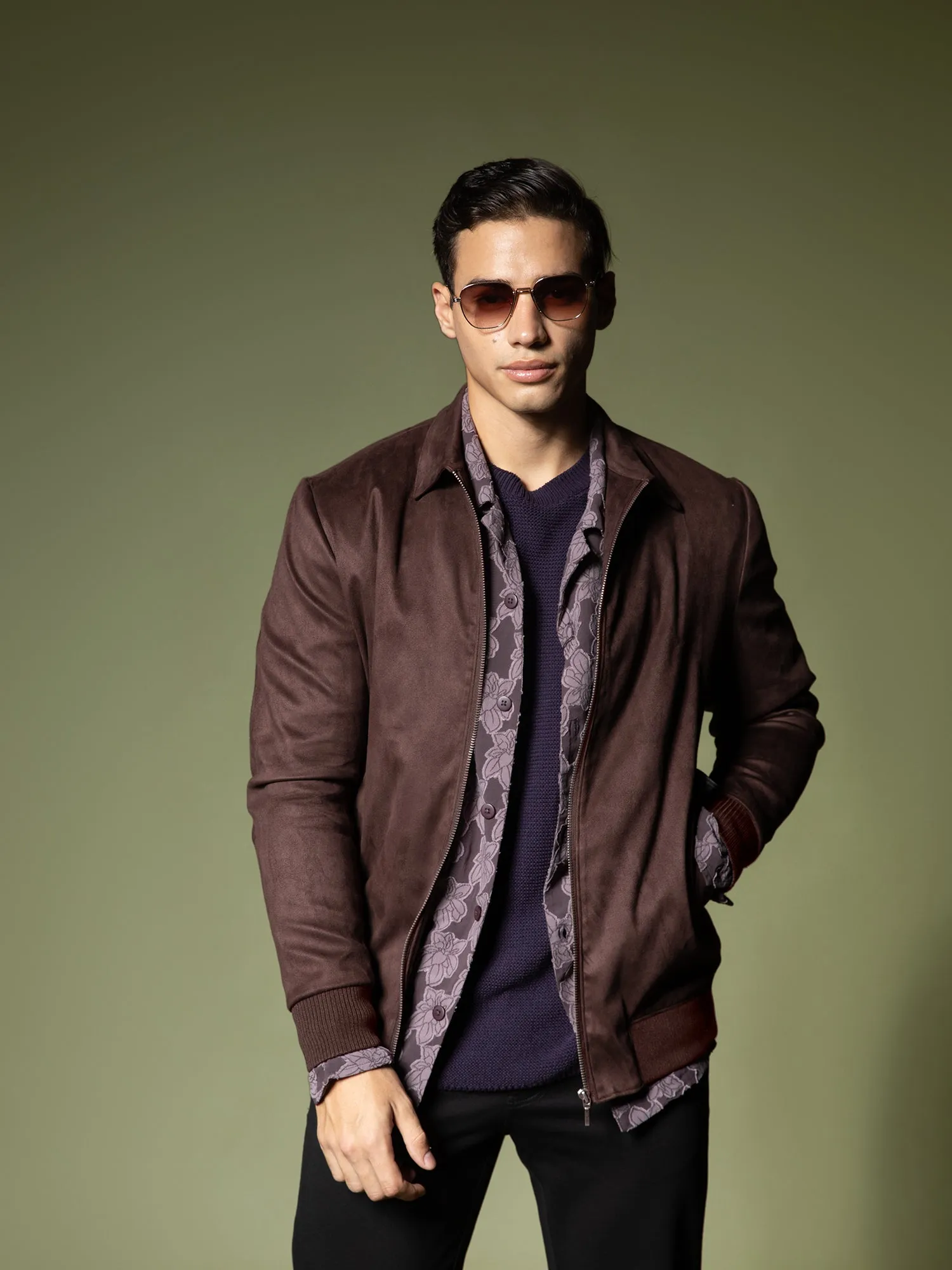 Suede Bomber