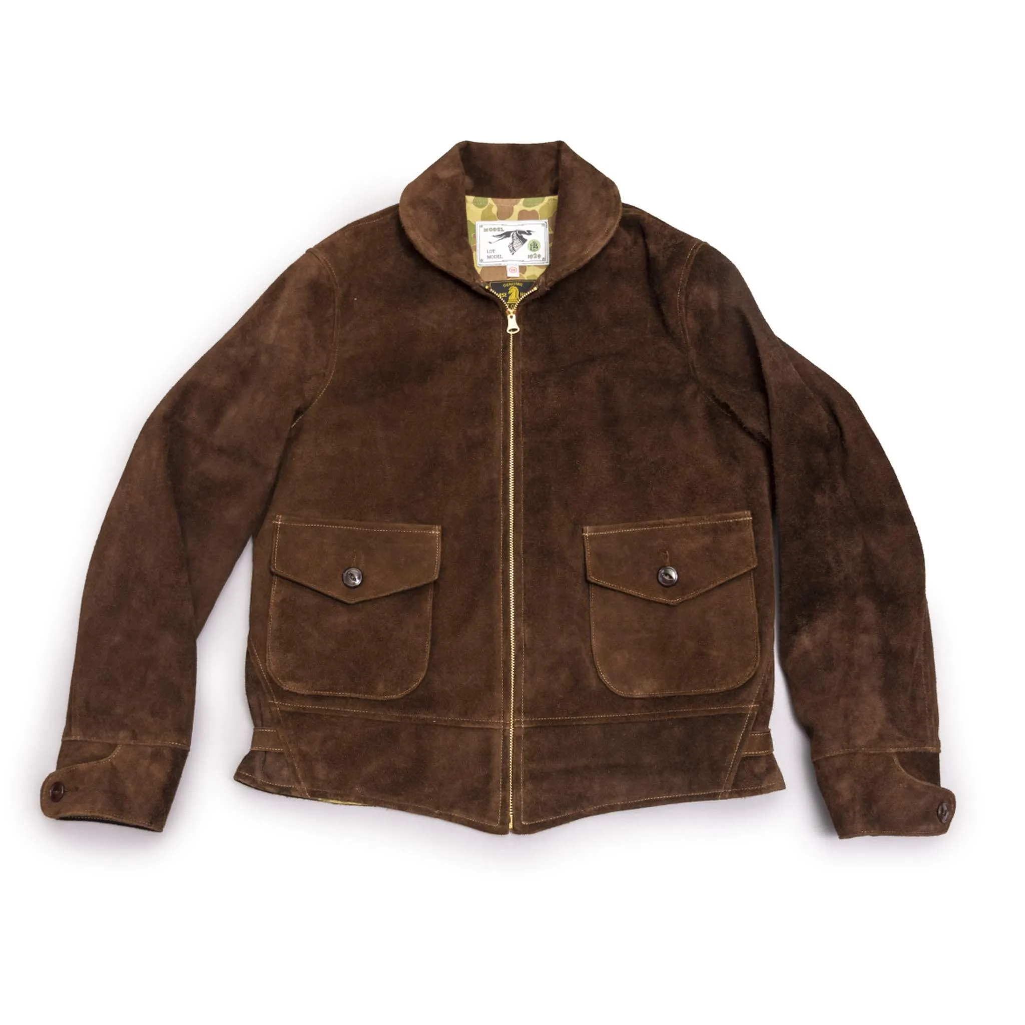 The Heron Zip Shinki Suede