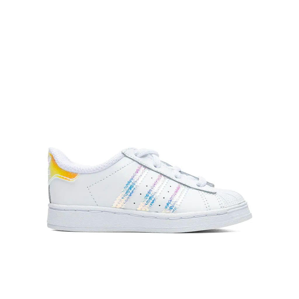 Toddler Superstar - Cloud White/Iridescent Stripe