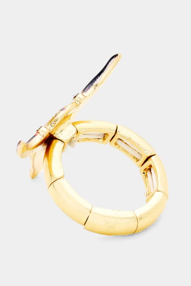 Tribal Pattern Steer Head Ring