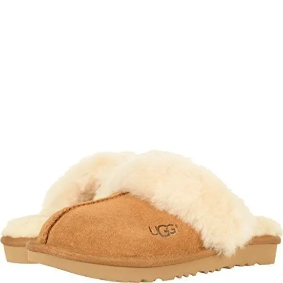 UGG UNISEX-CHILD COZY II SLIPPER, CHESTNUT, 02