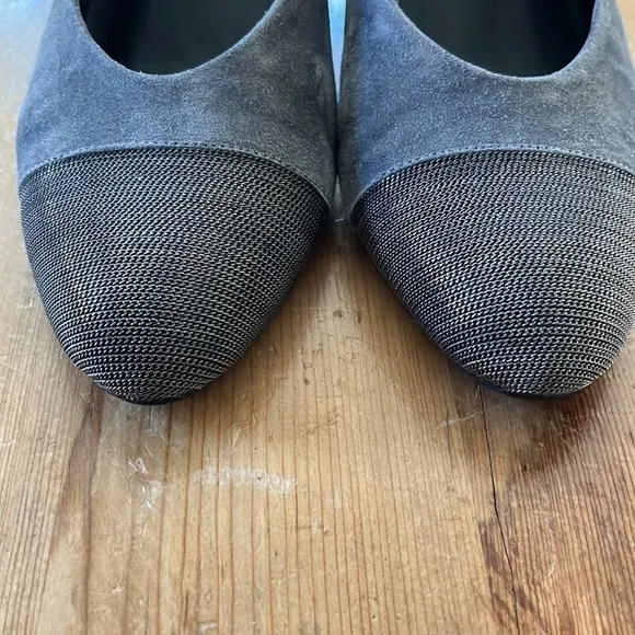 VANELI Dank Grey Suede Pump Size 7 1/2