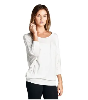 Vanilla Bay | Dolman 3/4 Sleeve Top Ivory
