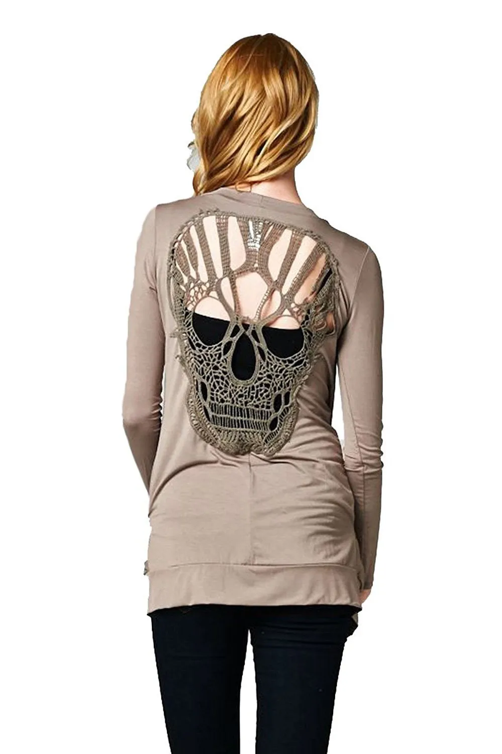 Vanilla Bay | Skull Cardigan Black