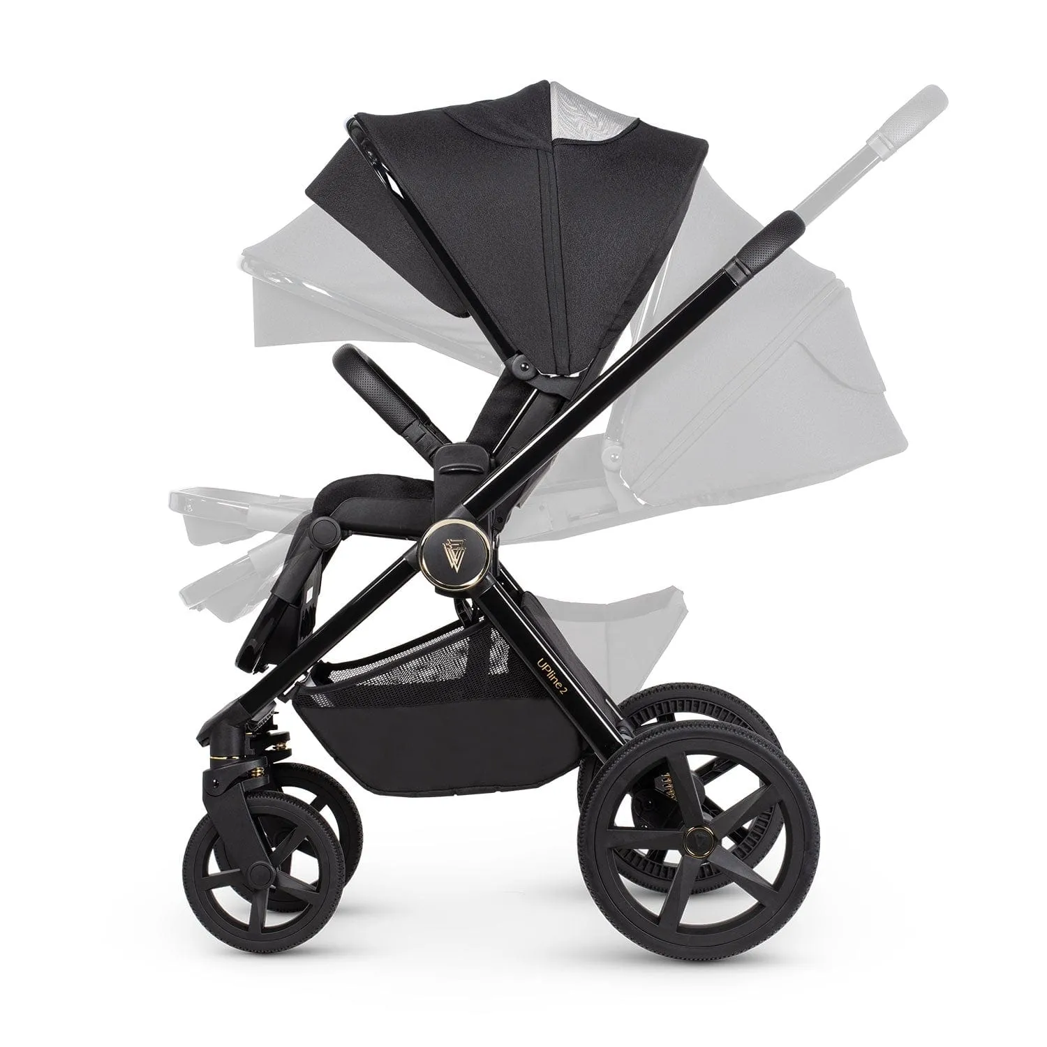 Venicci Tinum Upline 2 2in1 Bundle - All Black