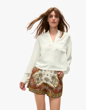 Veronica Beard Dean Top in Dove