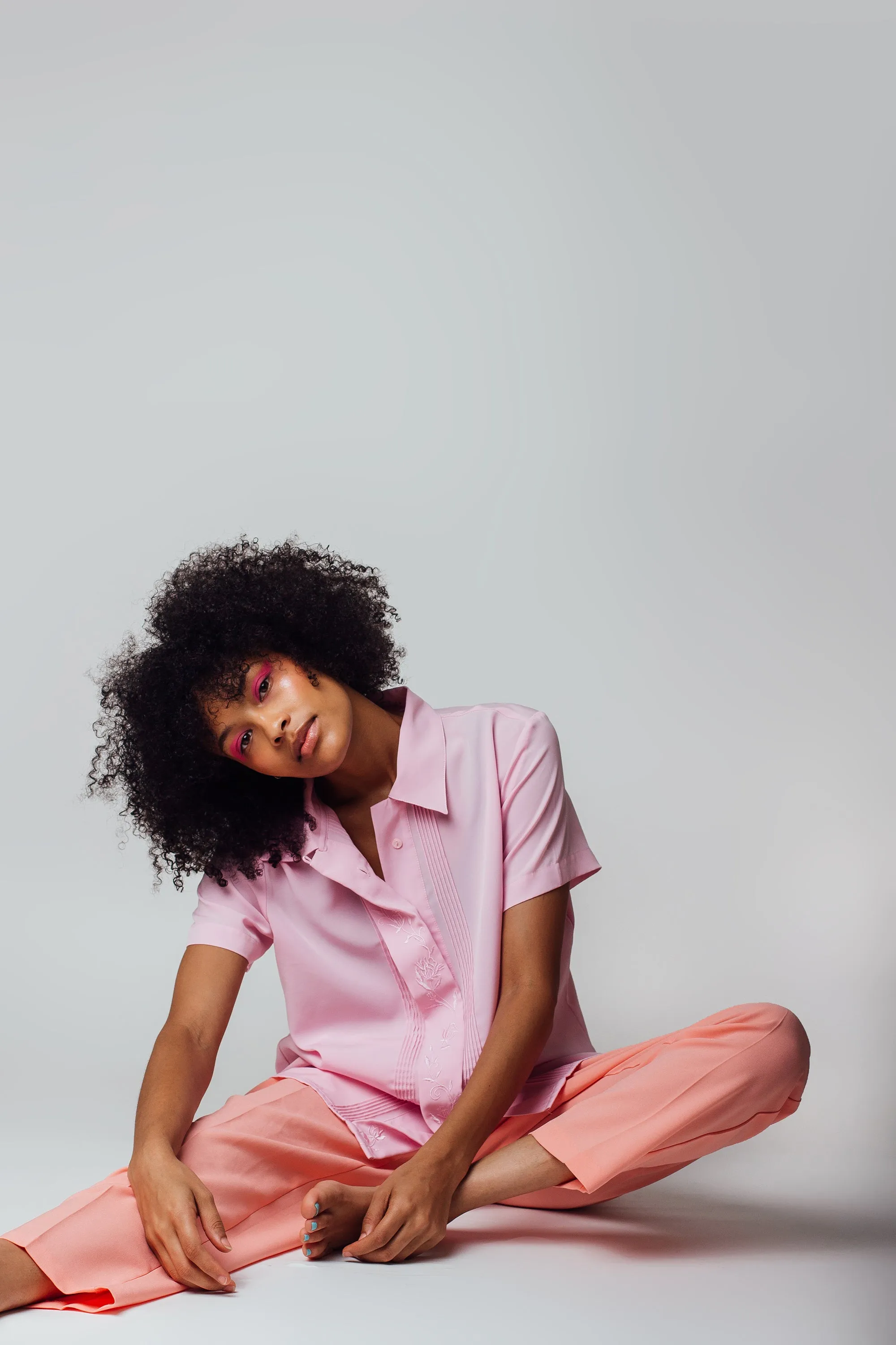 Vintage 90's Peach Highwaist Pants | S