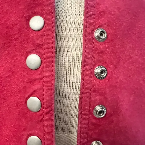 Vintage red Suede Jacket size small in great shape