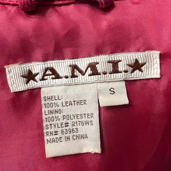 Vintage red Suede Jacket size small in great shape