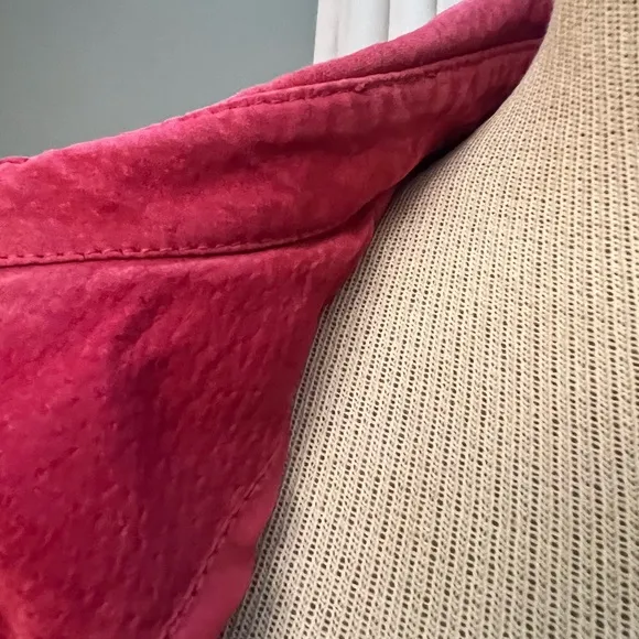 Vintage red Suede Jacket size small in great shape