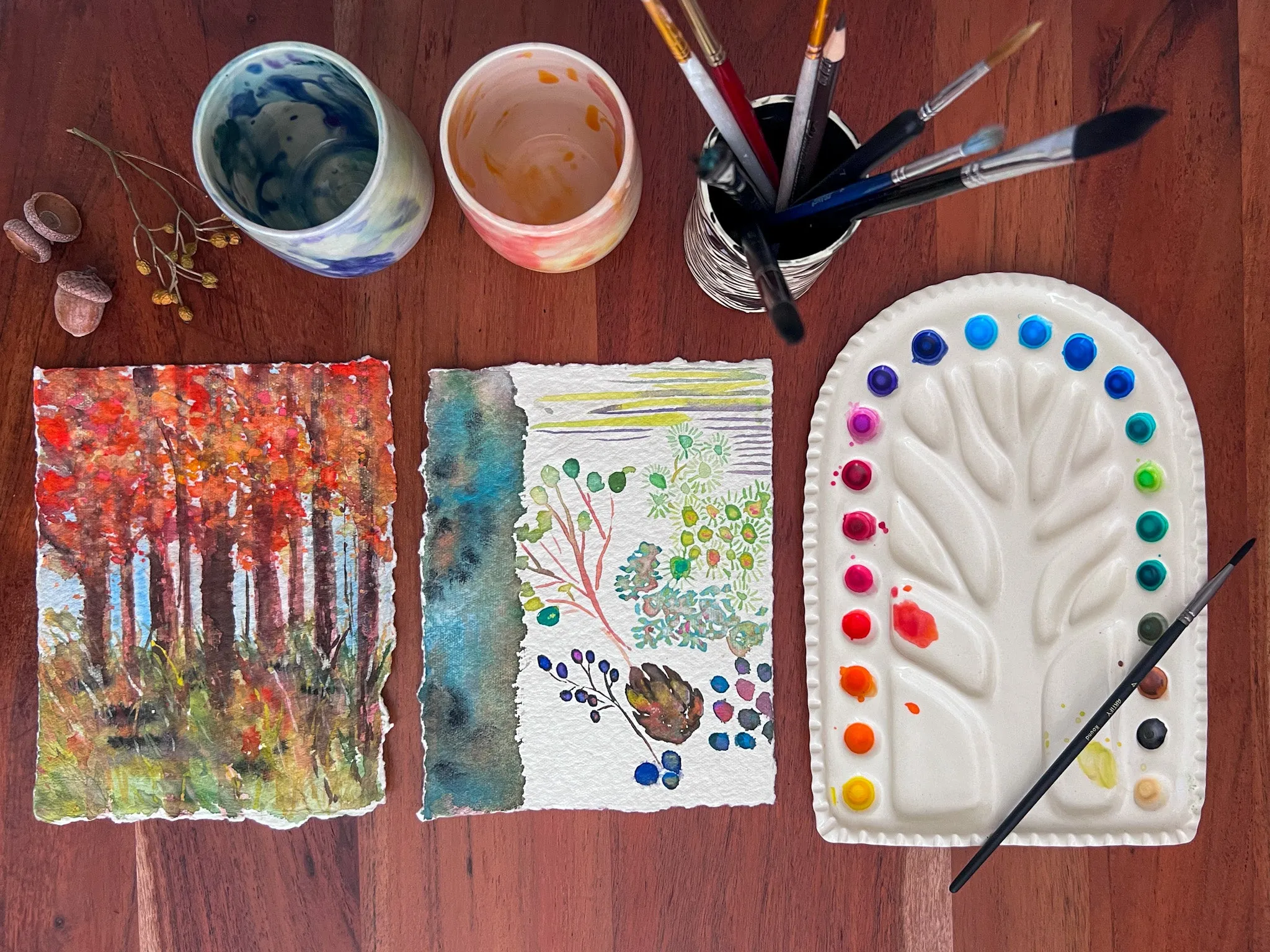 Warm   Cool Artist Cups
