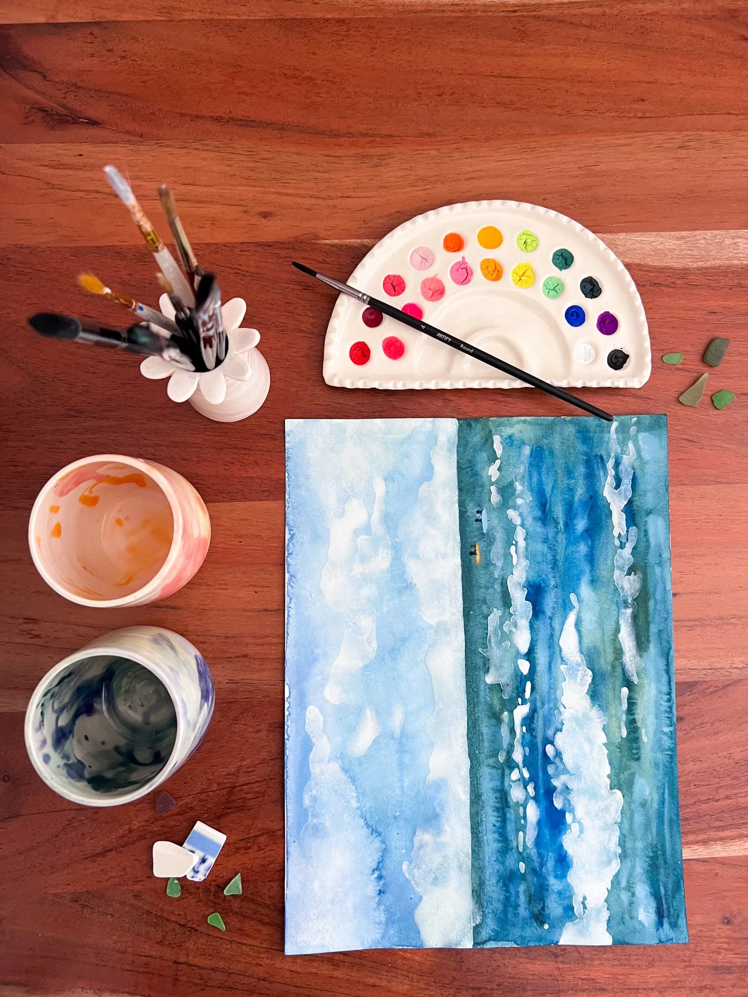 Warm   Cool Artist Cups