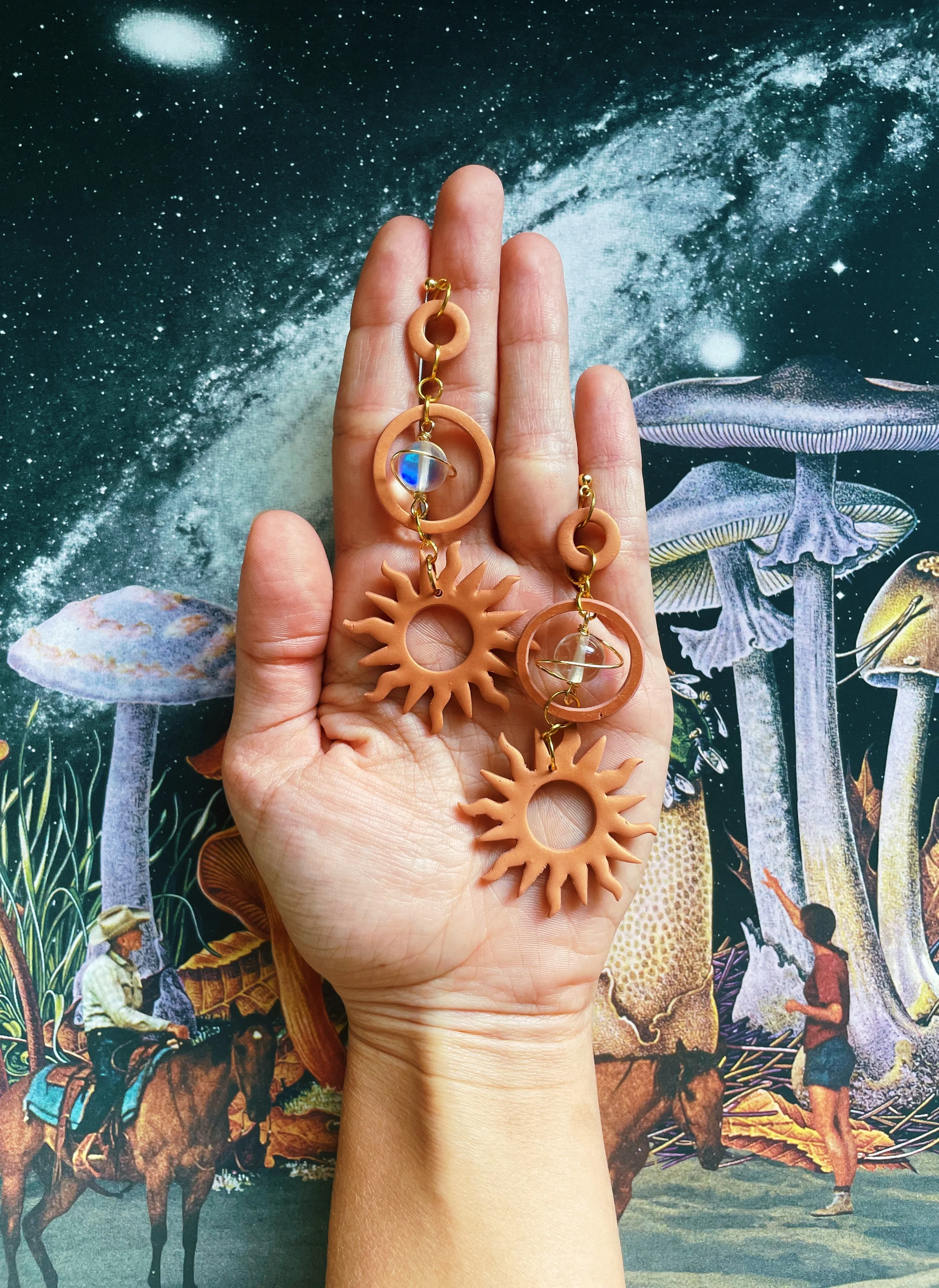 Warm Sun Flare Earrings