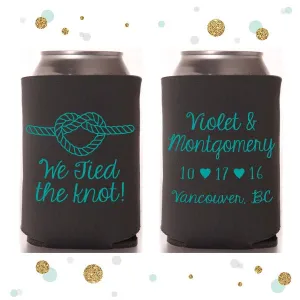 We Tied the Knot - Wedding Can Cooler #18R