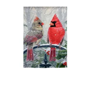 Winter Peace Garden Suede Flag,14s10067
