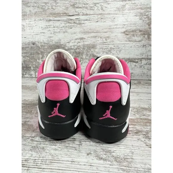 Youth Nike Air Jordan 6 Retro Low White/Black/Pink Sneakers Sz 3Y EUC!