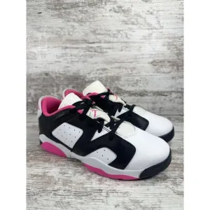 Youth Nike Air Jordan 6 Retro Low White/Black/Pink Sneakers Sz 3Y EUC!