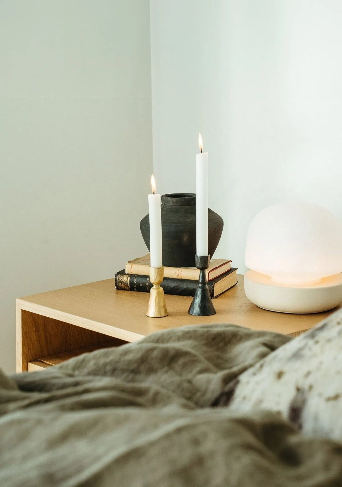 Zora Forged Candlestick M, Gunmetal